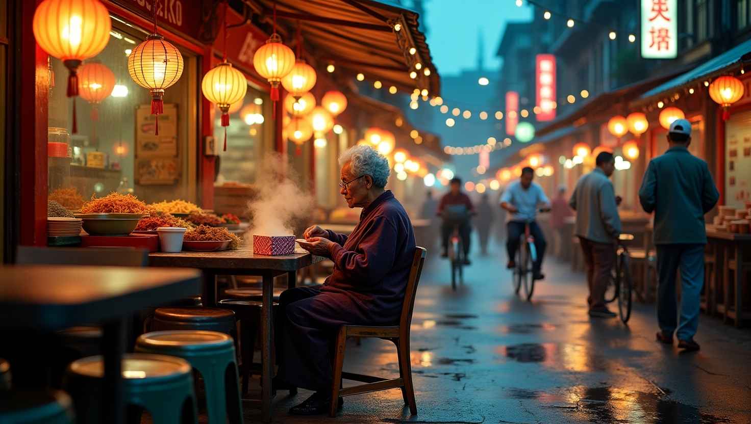 Chinatown Hawker Leftovers Consumption